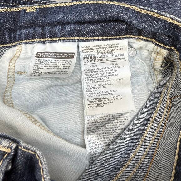 Levi's 541 Jeans Men's 30x32 Dark Blue Straight Leg Preppy Normcore Classic FIt - Picture 4 of 10